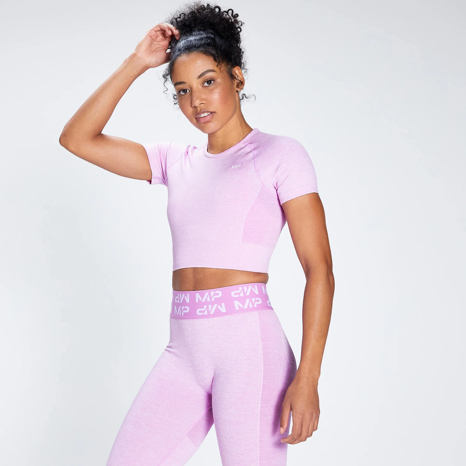 MP Women's Curve Crop Short Sleeve T-Shirt - Petal 3 MP Women's Curve Crop Short Sleeve T-Shirt - Petal