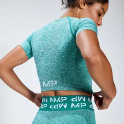MP Women's Curve Crop Short Sleeve T-Shirt - Energy Green 9 MP Women's Curve Crop Short Sleeve T-Shirt - Energy Green -Damen Fitnessbekleidung Verkäufe 12899284 9124900585949271