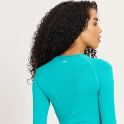 MP Women's Shape Seamless Long Sleeve Top - Lagoon -Damen Fitnessbekleidung Verkäufe 13110589 7204915097547942