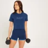 MP Women's Adapt Short Sleeve Crop Top - Deep Blue