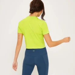 MP Women's Adapt Short Sleeve Crop Top - Acid Lime -Damen Fitnessbekleidung Verkäufe 13117090 1504929379067742