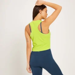 MP Women's Adapt Racerback Crop Vest - Acid Lime -Damen Fitnessbekleidung Verkäufe 13117146 1324929379951494