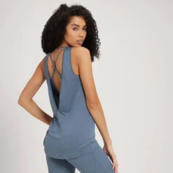 MP Women's Power Ultra Vest - Steel Blue -Damen Fitnessbekleidung Verkäufe 13118061 9104936397467194