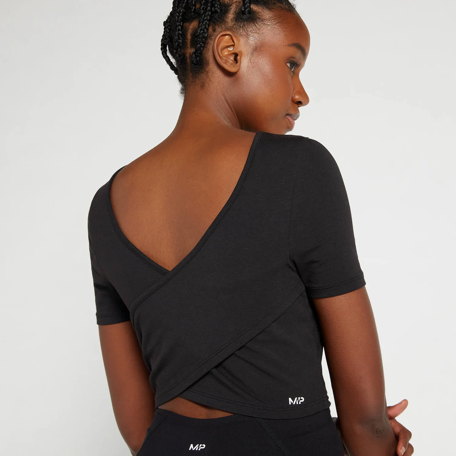 MP Women's Composure Short Sleeve Crop Top - Black 7 MP Women's Composure Short Sleeve Crop Top - Black – Bild 5