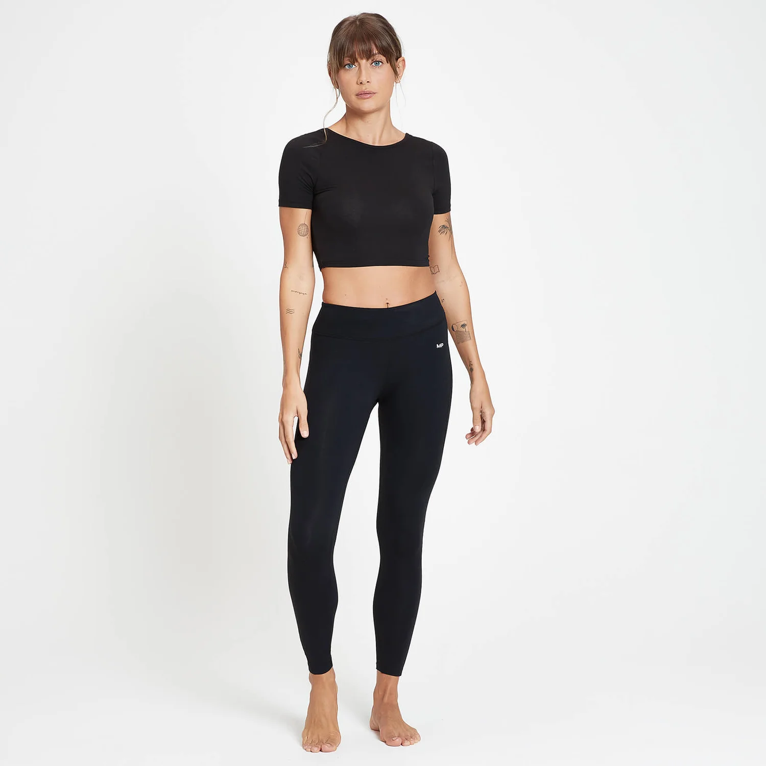 MP Women's Composure Short Sleeve Crop Top - Black 4 MP Women's Composure Short Sleeve Crop Top - Black – Bild 2