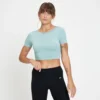 MP Women's Composure Short Sleeve Crop Top - Ice Blue -Damen Fitnessbekleidung Verkäufe 13126209 6034994424458463