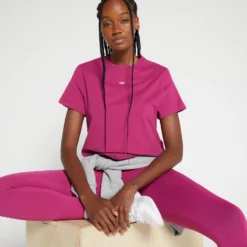 MP Women's Rest Day Crop T-Shirt - Sangria -Damen Fitnessbekleidung Verkäufe 13129929 1564949345873079