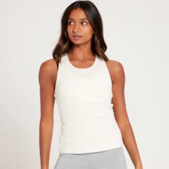 MP Women's Rest Day Rib Vest - Ecru