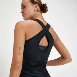 MP Women's Tempo Cropped Vest - Black -Damen Fitnessbekleidung Verkäufe 13467448 1424980927191889