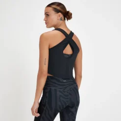 MP Women's Tempo Cropped Vest - Black -Damen Fitnessbekleidung Verkäufe 13467448 1554980927117387