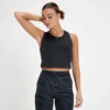 MP Women's Tempo Cropped Vest - Black -Damen Fitnessbekleidung Verkäufe 13467448 4724980926986236